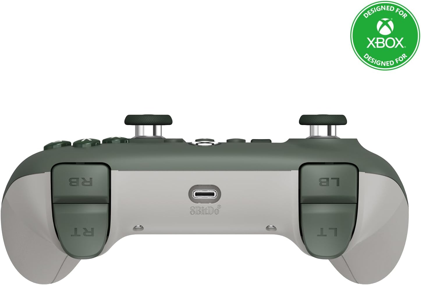 8Bitdo Ultimate C Wired Controller for Xbox, RGB Lighting Fire Ring and Hall Effect Joysticks, Compatible with Xbox Series X|S, Xbox One, Windows 10/11 - Officially Licensed (Dark Green