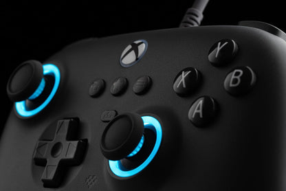 8Bitdo Ultimate C Wired Controller for Xbox, RGB Lighting Fire Ring and Hall Effect Joysticks, Compatible with Xbox Series X|S, Xbox One, Windows 10/11 - Officially Licensed (Dark Gray