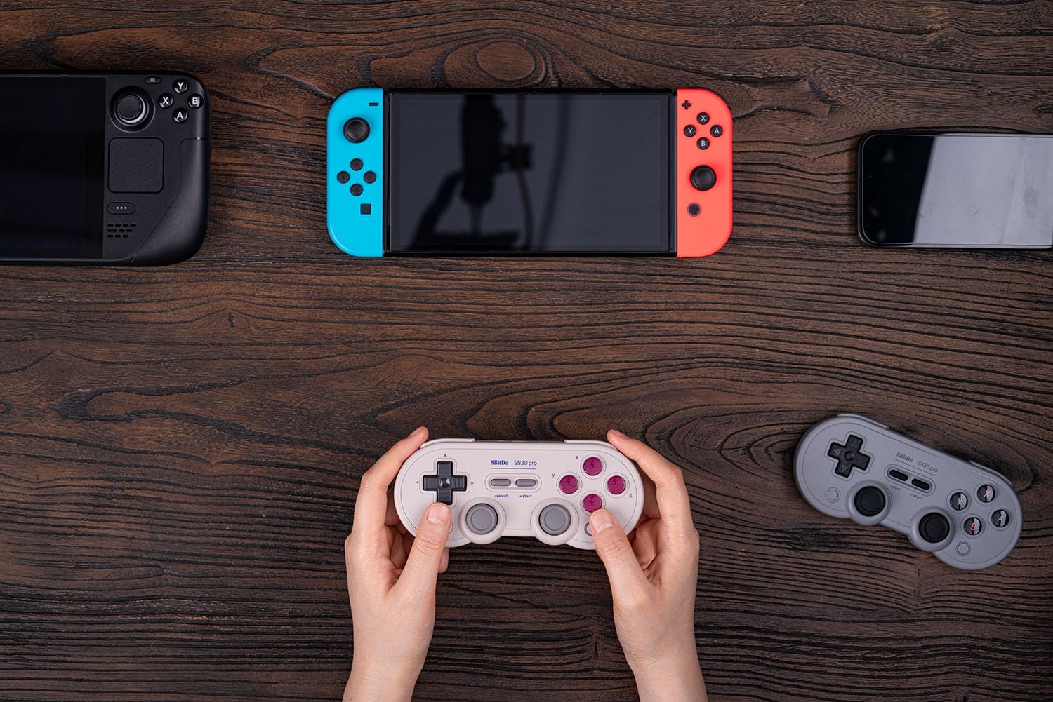 8BitDo SN30 Pro Bluetooth Controller, Hall Effect Joystick Update, Compatible with Switch, PC, macOS, Android, Steam Deck & Raspberry Pi (G Classic