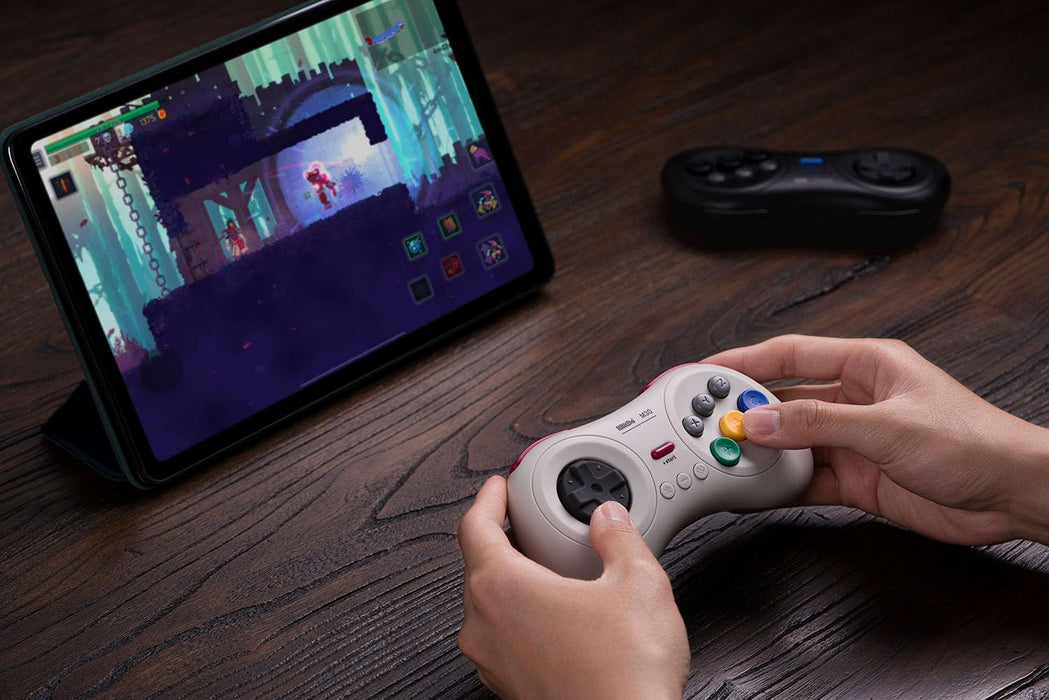 8Bitdo M30 Bluetooth Controller for Switch, Windows and Android, 6-Button Layout for SEGA’s Classic Games (White