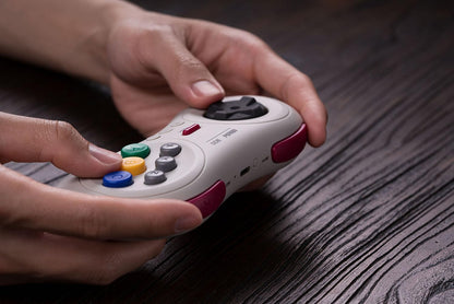 8Bitdo M30 Bluetooth Controller for Switch, Windows and Android, 6-Button Layout for SEGA’s Classic Games (White