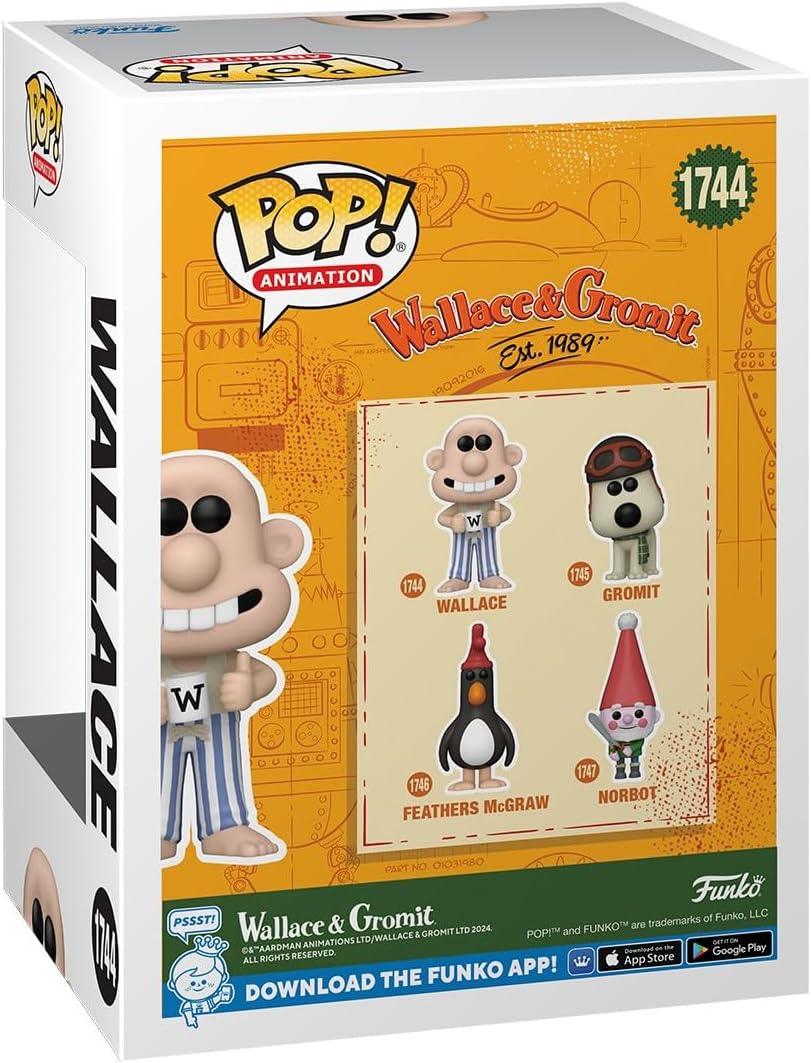 Funko Pop! Movies: Wallace & Gromit - Wallace (in Pajamas