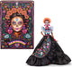 Barbie Signature, 2024 Día De Muertos Verzamelobject in Zwarte Jurk met Blauw Topje met Ruches, Geborduurde Opdruk en Kleurige Accessoires, HRM72
