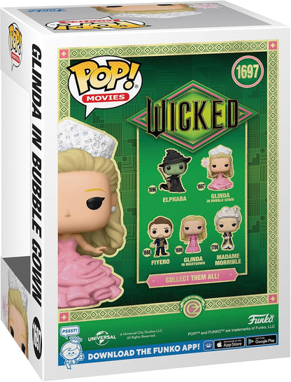Funko Pop! Movies: Wicked - Glinda in Bubble Gown - Collectable Vinyl Figure - Gift Idea - Official Merchandise - Toys for Kids & Adults - Movies Fans - Model Figure for Collectors and Display