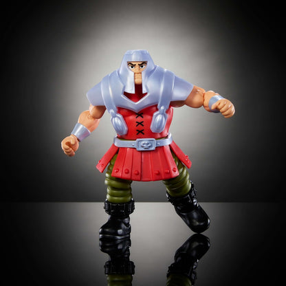 Masters of the Universe Origins Action Figure Cartoon Collection Ram Man, 5.5-inch 1980s MOTU TV Human Battering Ram, Detailed Design & Accessory, JBM77