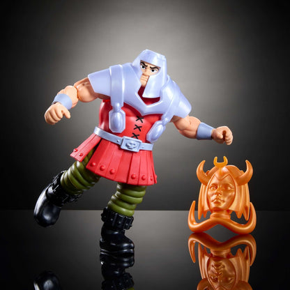 Masters of the Universe Origins Action Figure Cartoon Collection Ram Man, 5.5-inch 1980s MOTU TV Human Battering Ram, Detailed Design & Accessory, JBM77
