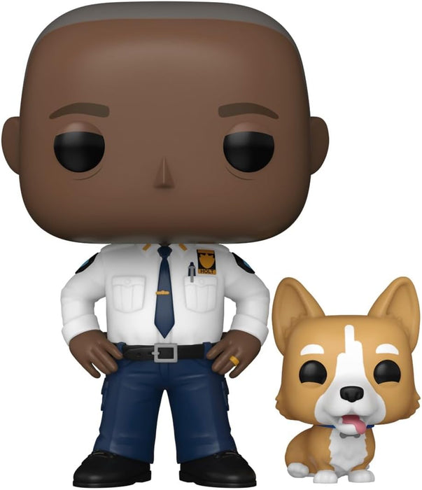 Funko POP & Buddy: Brooklyn Nine-Nine - Captain Holt w/dog - Collectable Vinyl Figure - Gift Idea - Official Merchandise - Toys for Kids & Adults - TV Fans