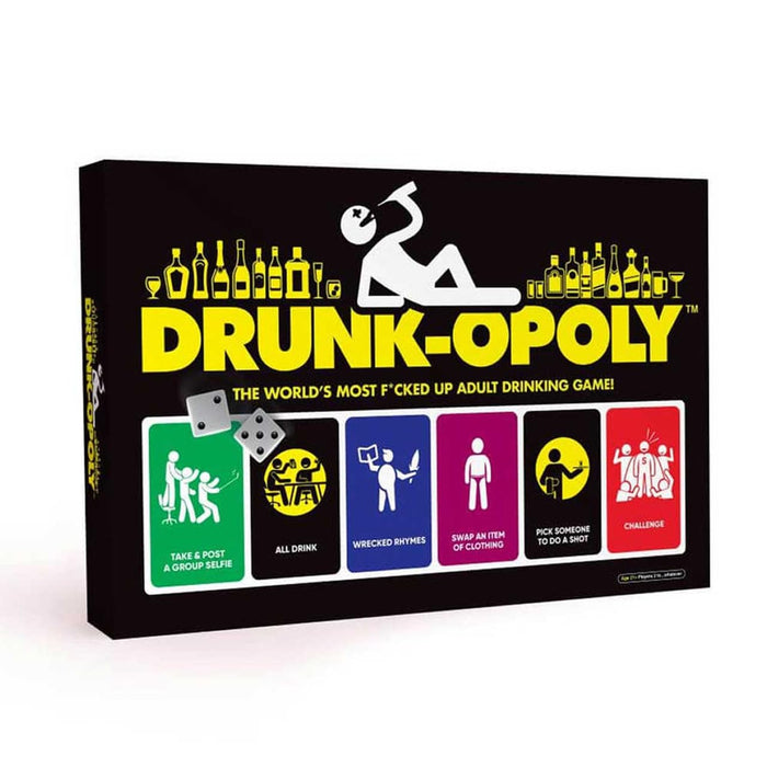 IMAGINATION GAMING Drunk-opoly Adult Board Drinking Game, Outrageous and Messed Up Challenges, Dares, Remote Home Entertainment, Friends, Family, Potential Regrets the Next Morning