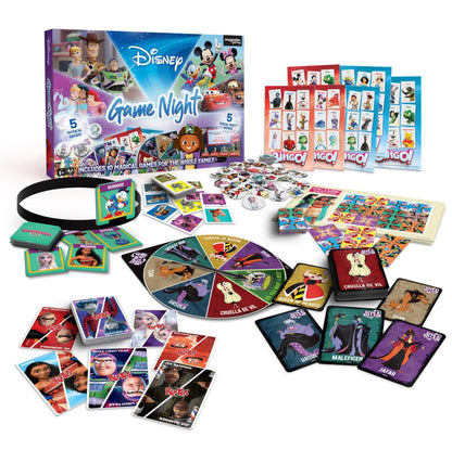 Disney Game Night: 10-in-1 Family-Friendly Board Game Collection with Beloved Characters and Exciting Gameplay for Kids 6 and Up