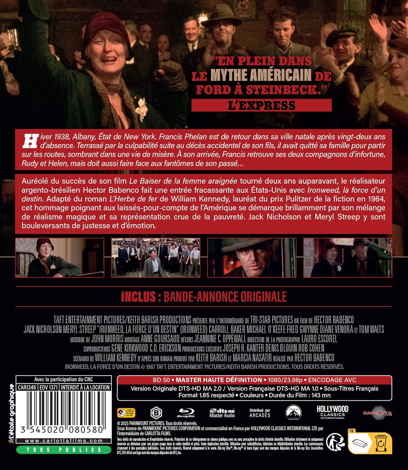 Ironweed La Force Du Destin - (Italian Import)