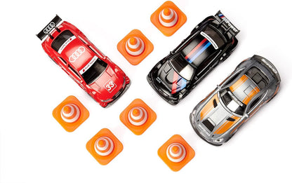 siku 6331, Race Gift Set, Mercedes-AMG GT4, Audi RS 5 Racing and BMW M4, Incl. 6 pylons, Toy Cars, Metal/Plastic, Multicolour, With sports rims and rear wings