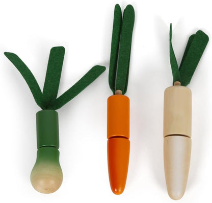 small foot Schneide-Set Obst und Gemüse Fresh, Lebensmittel für Kinderküche, Rollenspielzeug ab 2 Jahren, 12563