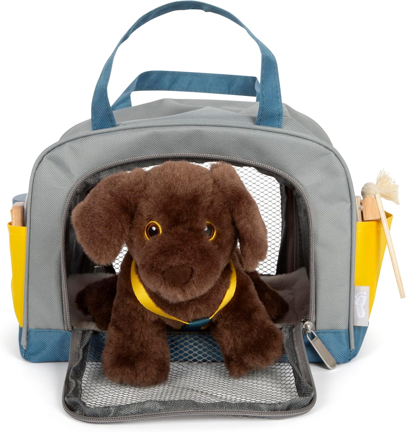 Small Foot - Small Foot - Knuffel Hond met Draagtas en Verzorgingsset