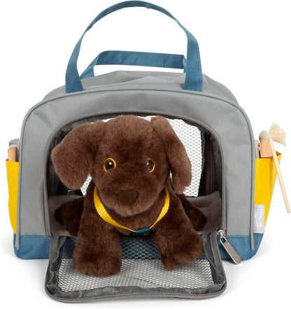 Small Foot - Small Foot - Knuffel Hond met Draagtas en Verzorgingsset