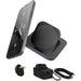 Zens Magnetic Nightstand Wireless Charger for iPhone 12 & Up - Magsafe and Apple Fast Charge compatible,15W Fast charging, Portrait/Landscape Stand, 20W Adapter, EU/UK/US Plugs, 3-Year Warranty, Black