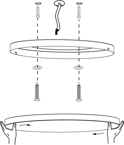 Eglo - Turcona-Z Ceiling Lamp White +30 - Rgb + Tw - Zigbee, Bluetooth