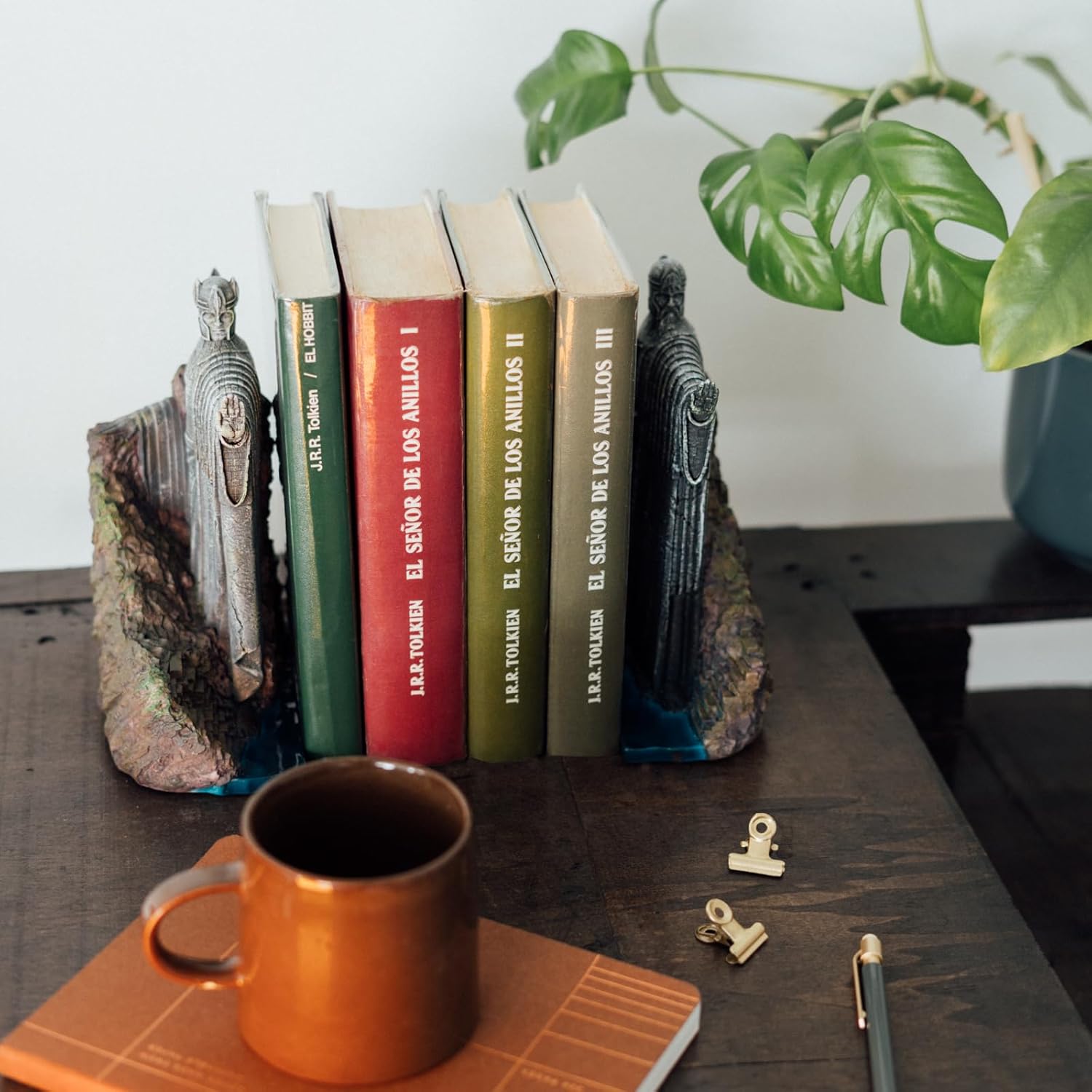 Fermalibri Il Signore degli Anelli - Argonauti | Fermalibri Argonath, Reggilibri da mensola personalizzato LOTR, Reggi libri originali, Il Signore degli Anelli Accessori Casa
