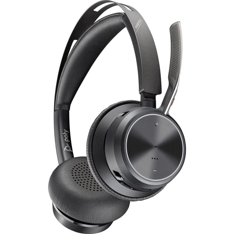 POLY Micro-casque Voyager Focus 2 USB-C-C adaptateur USB-C/A base de chargement