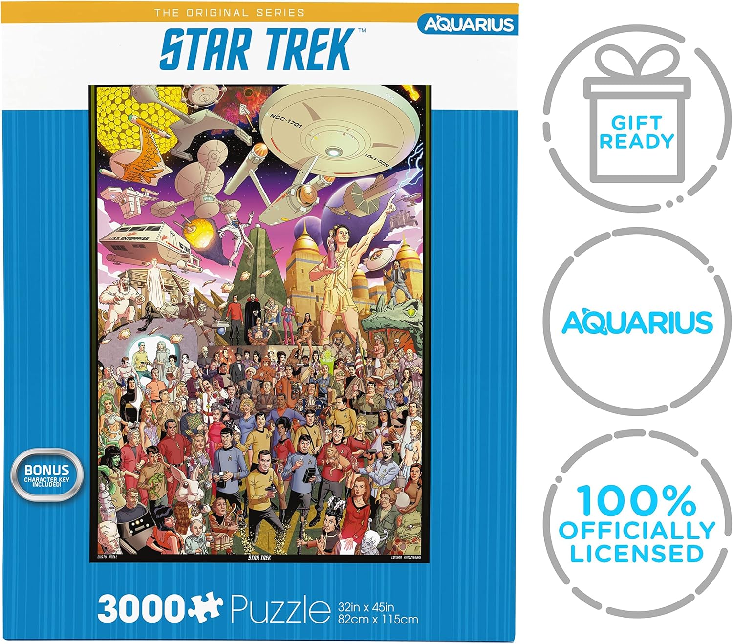 Aquarius Star Trek Puzzle (3000 Piece Jigsaw Puzzle) - Officially Licensed Star Trek Merchandise & Collectibles - Glare Free - Precision Fit - 32 x 45 Inches