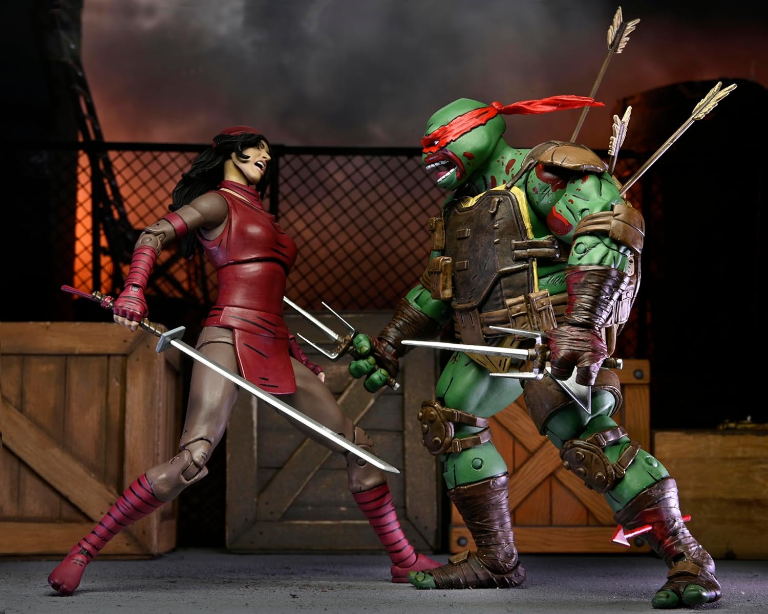 NECA Wounded Raphael Action Figure Ultimate Ronin 18Cm