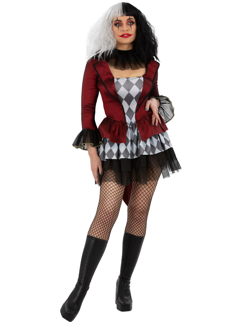 Mock Jacket with Attached Top, Skirt & Neck Cuff