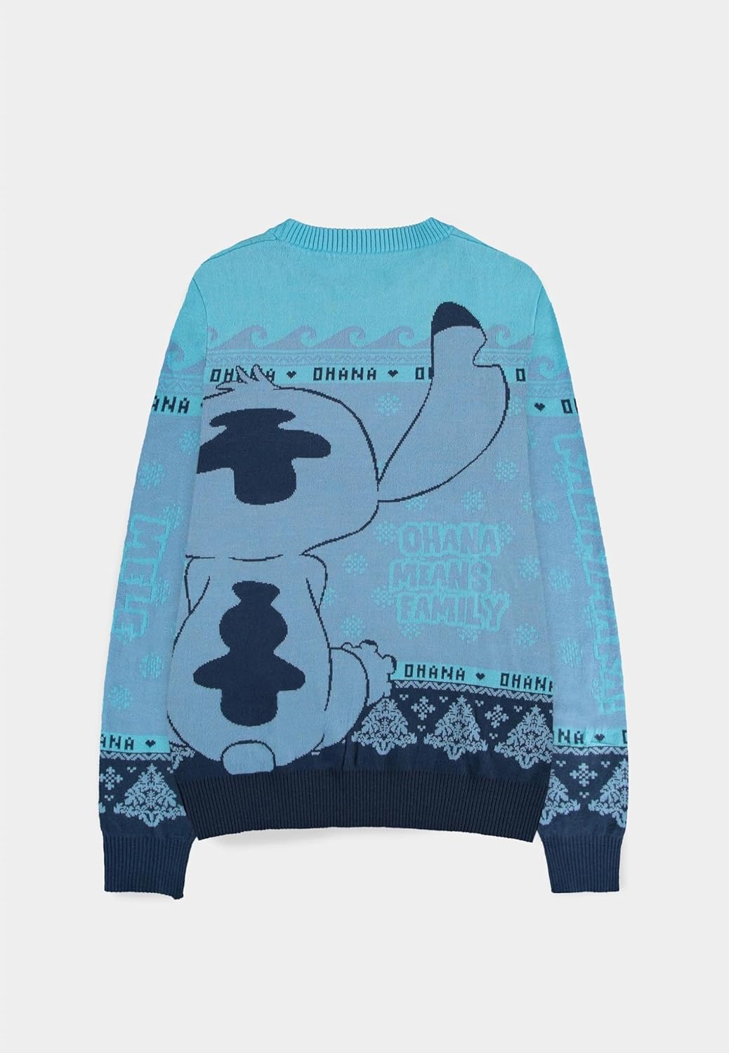 Disney Lilo Stitch Christmas Jumper Felpa Unisex-Adulto XXL Blu
