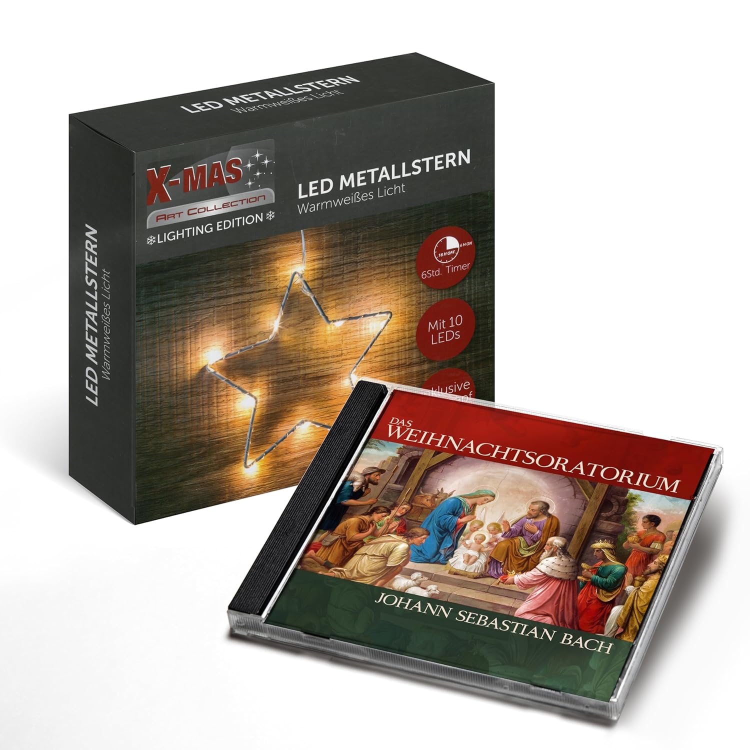 Led - Metallstern Inkl. das Weihnachtsoratorium