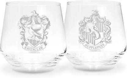 Harry Potter - 2 Glass Set Ravenclaw & Hufflepuff Europe X2