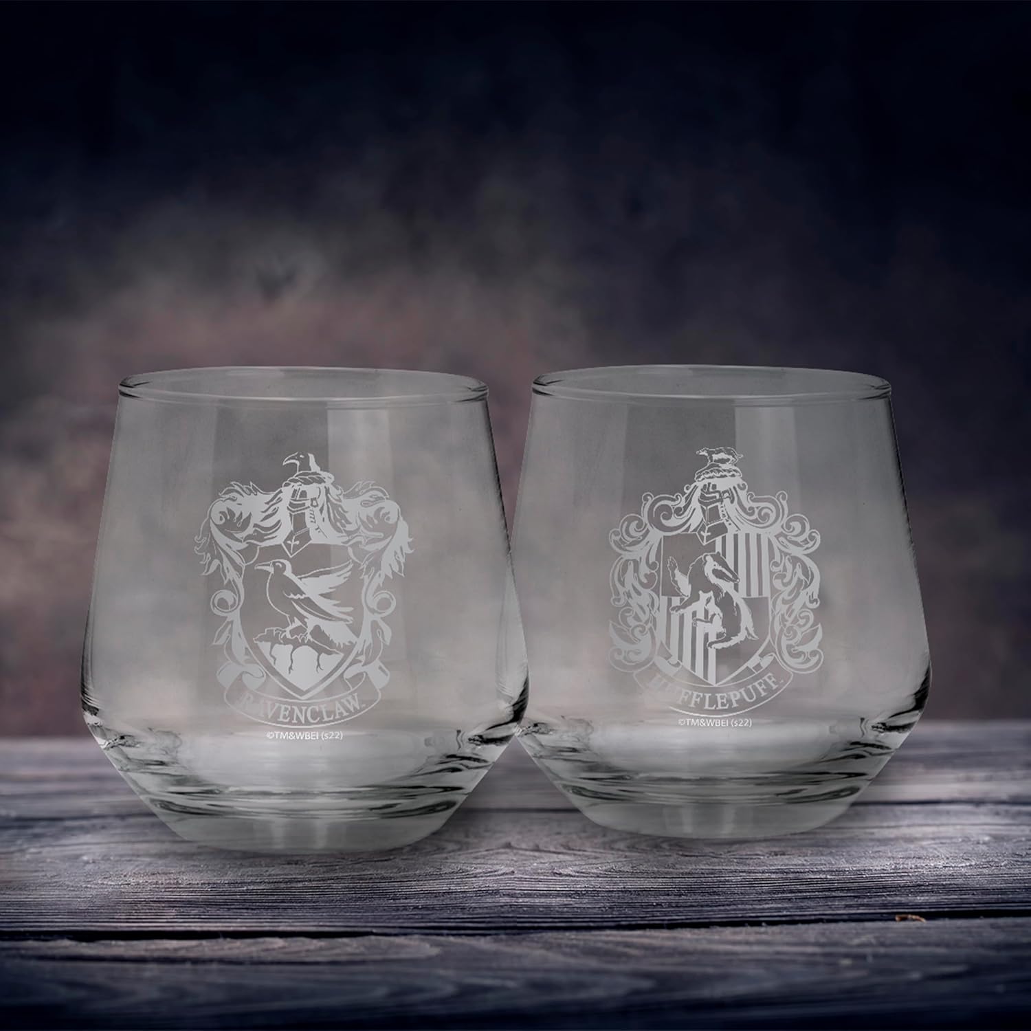 Harry Potter - 2 Glass Set Ravenclaw & Hufflepuff Europe X2