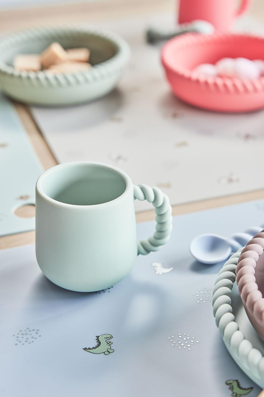 Oyoy Mini - Placemat Theo Dino - Pale Blue (M107413)