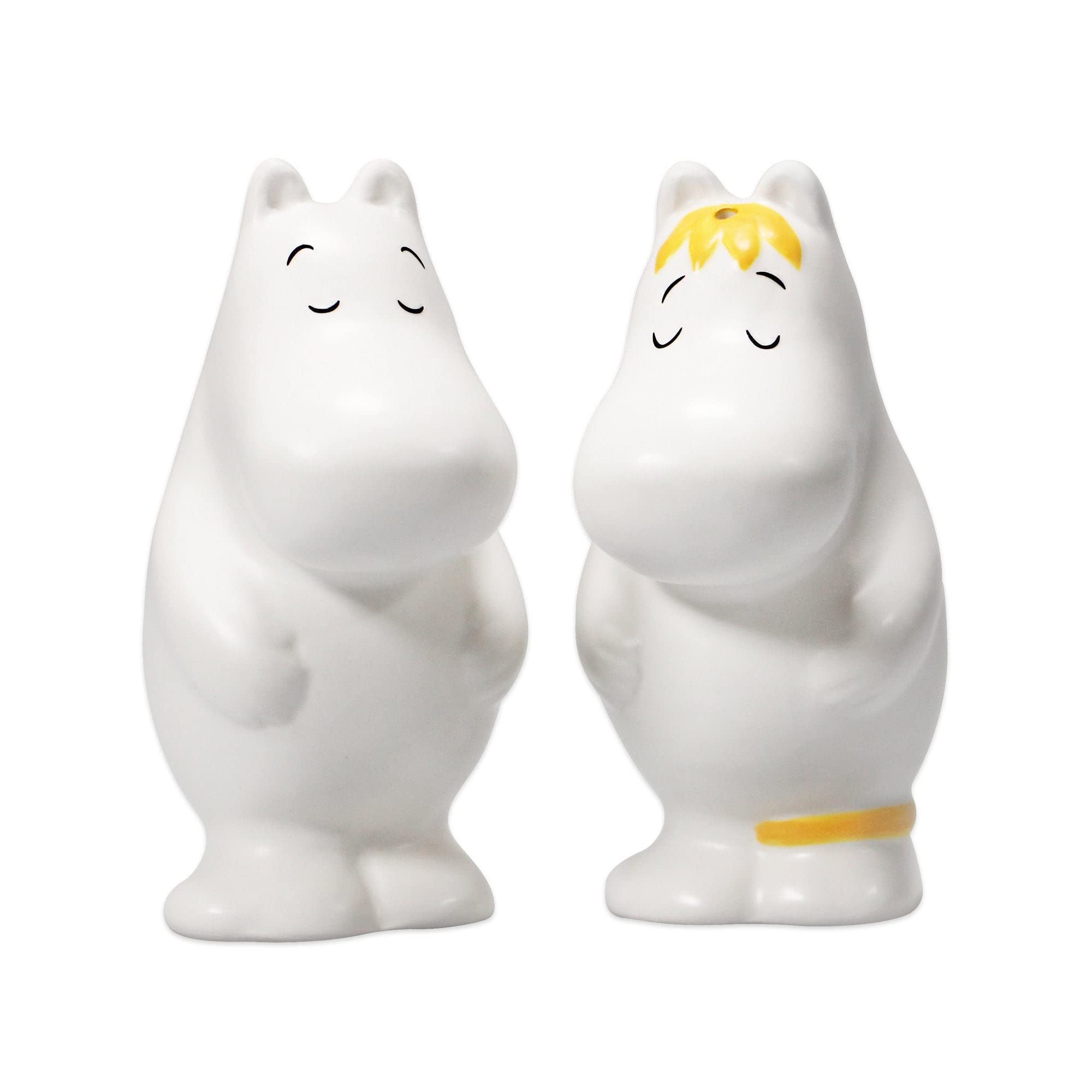 Maia Gifts Moomin 'Hug' Shaped Salt & Pepper Shakers (SALTMO01), White