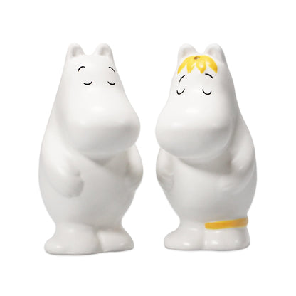 Maia Gifts Moomin 'Hug' Shaped Salt & Pepper Shakers (SALTMO01), White