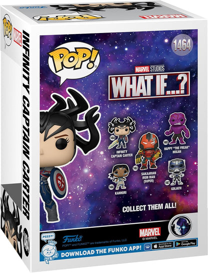 Funko POP! Vinyl: Marvel - What If - Infinity Captain Carter - Collectable Vinyl Figure - Gift Idea - Official Merchandise - Toys for Kids & Adults - TV Fans - Model Figure for Collectors and Display