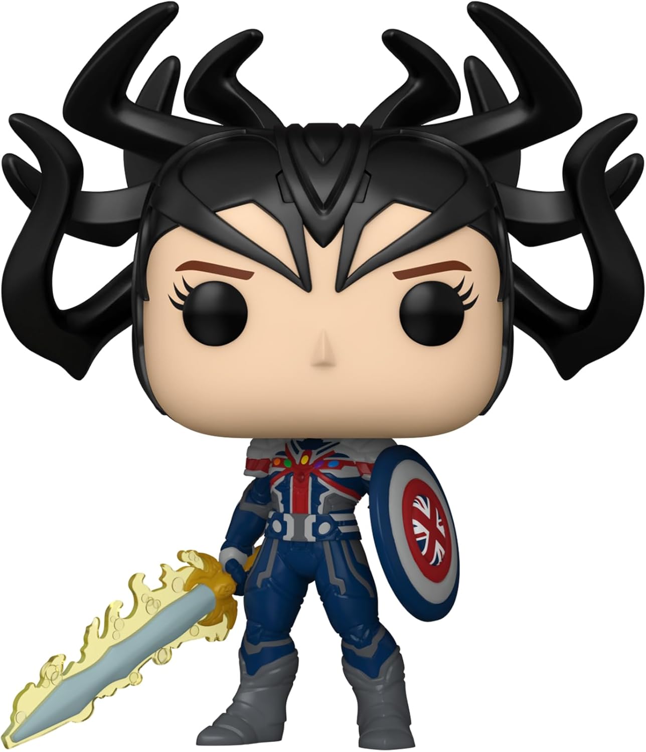 Funko POP! Vinyl: Marvel - What If - Infinity Captain Carter - Collectable Vinyl Figure - Gift Idea - Official Merchandise - Toys for Kids & Adults - TV Fans - Model Figure for Collectors and Display
