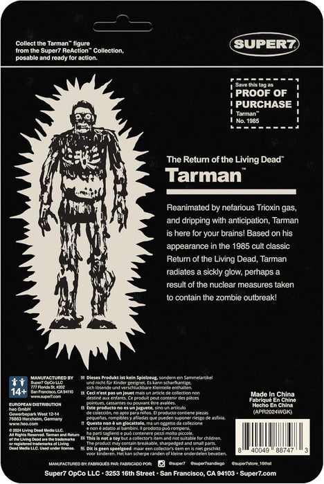 Super7 Return of The Living Dead Reaction Figures Wave 04 - Tarman (Monster Glow) Action Figure
