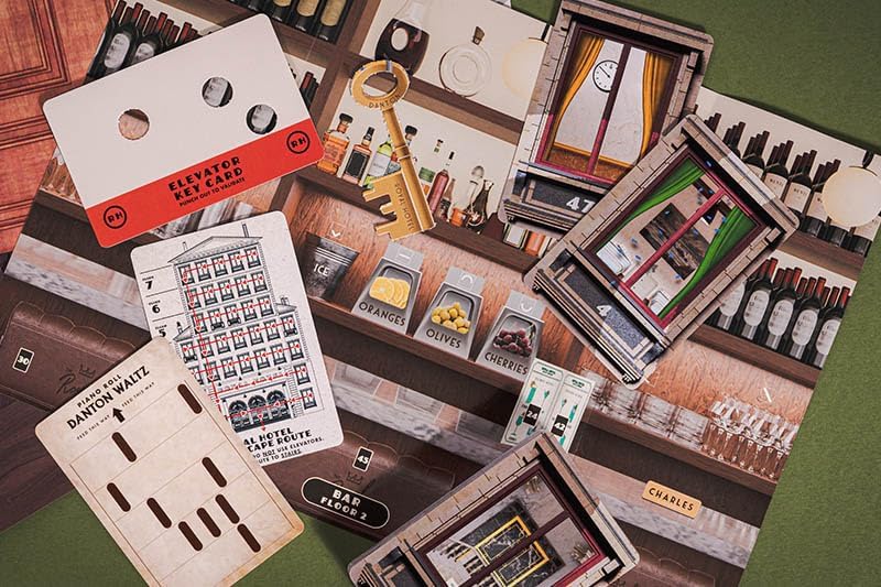 Professor Puzzles Unclaimed Puzzle Adventure Game | Solve Cryptic Mysteries in the Royal Hotel | Fast-Paced Interactive Board Game for Friends and Family | Will You Uncover Lady Danton's Hidden Prize?