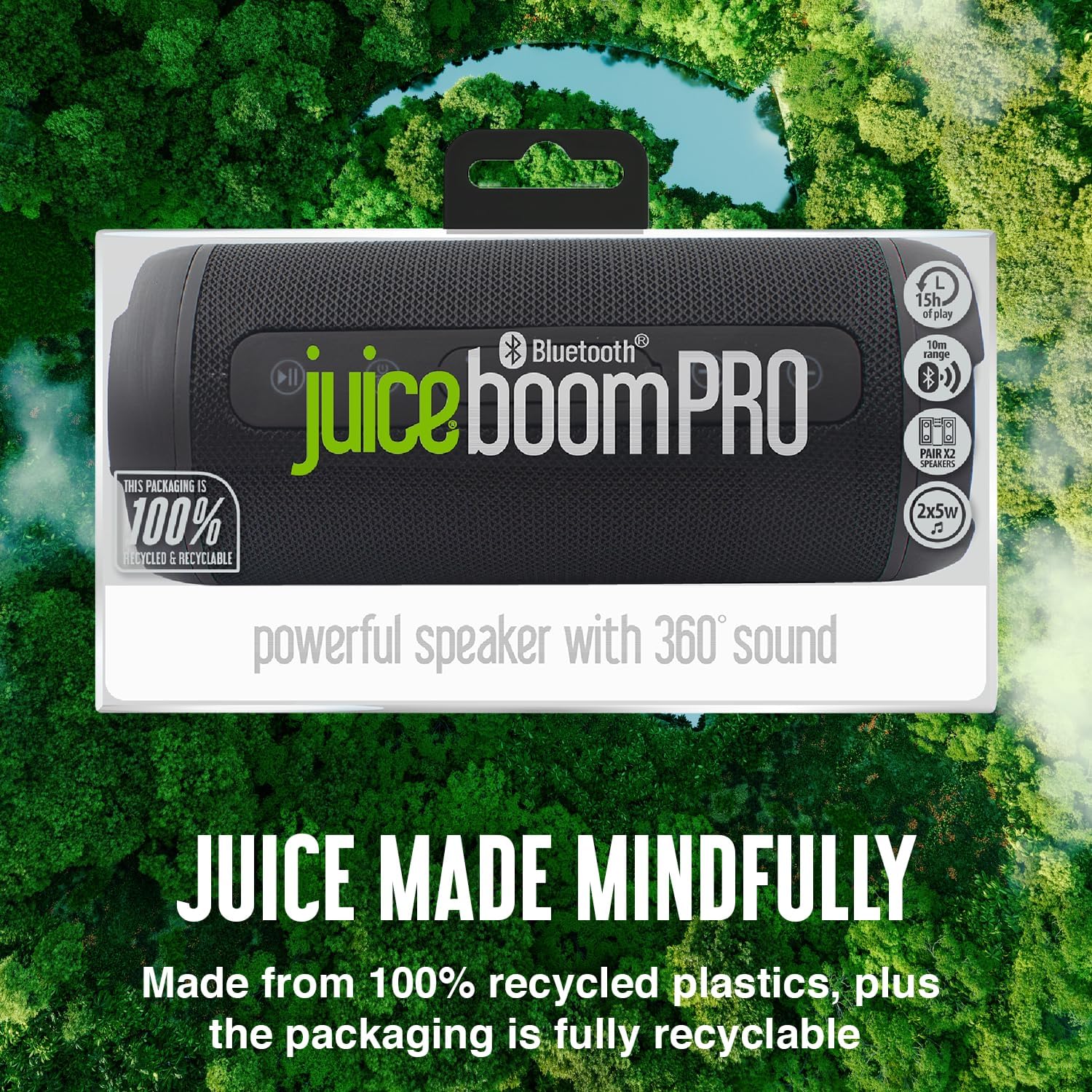 Eco Boom Pro Black Bluetooth Speaker