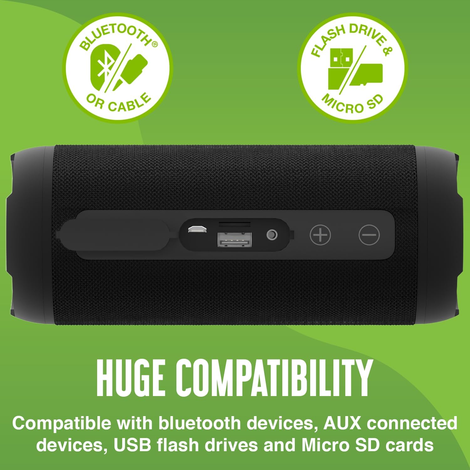 Eco Boom Pro Black Bluetooth Speaker