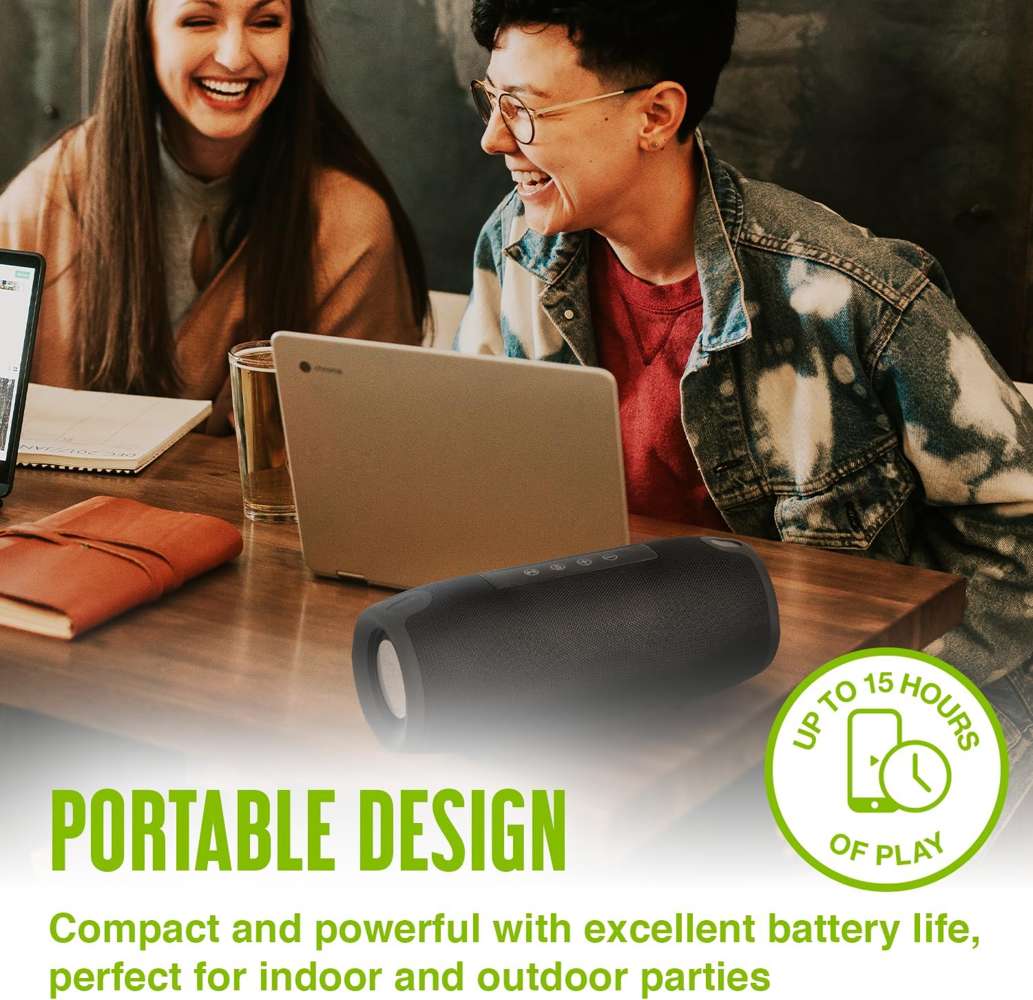 Eco Boom Pro Black Bluetooth Speaker