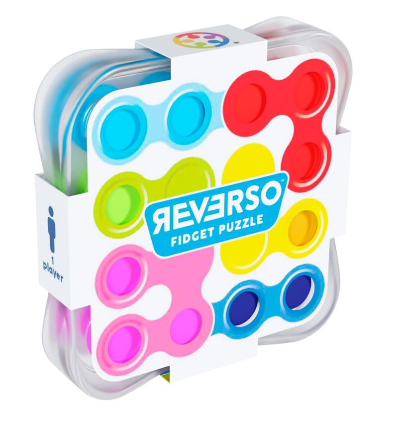 SmartGames - IQ Reverso - Educational Brainstorming - Multi-Level Strategy Game and Skill Building - Logic and Thinking Game - 12 Years + - 1 Player - Multicolor - English - SG 403