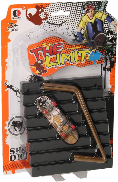 Finger Skateboard with Stunt Step