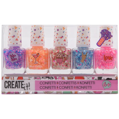 Create It! 84147 - Coriandoli per unghie, 5 pezzi