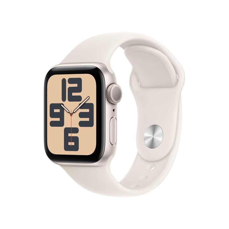 Apple Watch Se (Gps) - 2Nd Generation - 40 Mm - Starlight Aluminium - Smart Watch With Sport Band - Fluoroelastomer - St