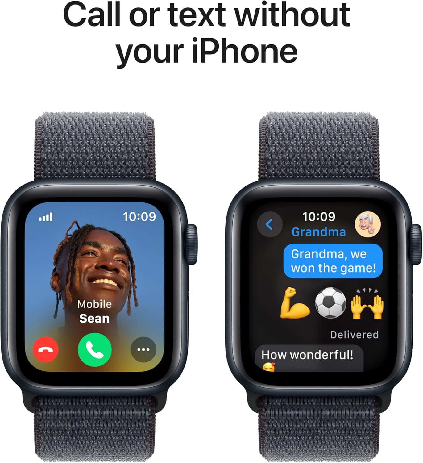 Apple Watch Se (Gps + Cellular) - 2Nd Generation - 40 Mm - Midnight Aluminium - Smart Watch With Sport Loop - Soft Doubl