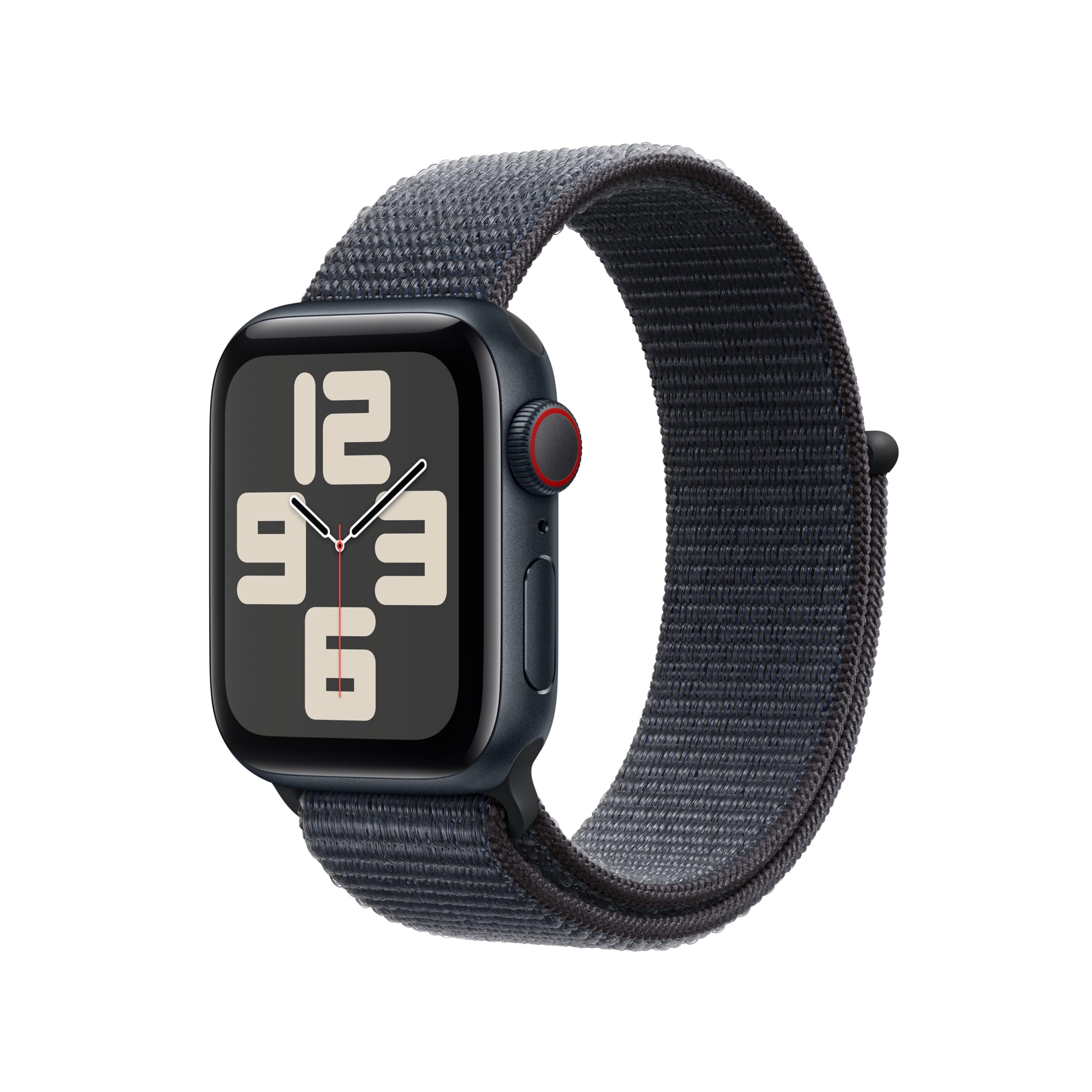 Apple Watch Se (Gps + Cellular) - 2Nd Generation - 40 Mm - Midnight Aluminium - Smart Watch With Sport Loop - Soft Doubl