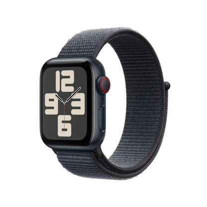 Apple Watch Se (Gps + Cellular) - 2Nd Generation - 40 Mm - Midnight Aluminium - Smart Watch With Sport Loop - Soft Doubl