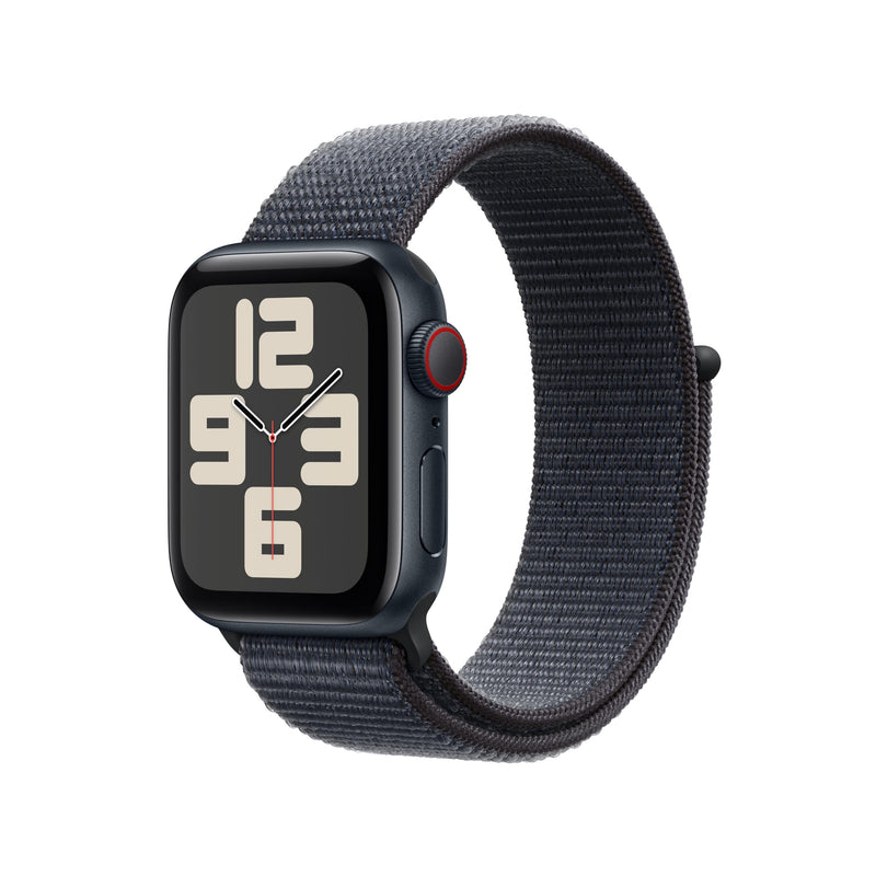 Apple Watch Se (Gps + Cellular) - 2Nd Generation - 40 Mm - Midnight Aluminium - Smart Watch With Sport Loop - Soft Doubl