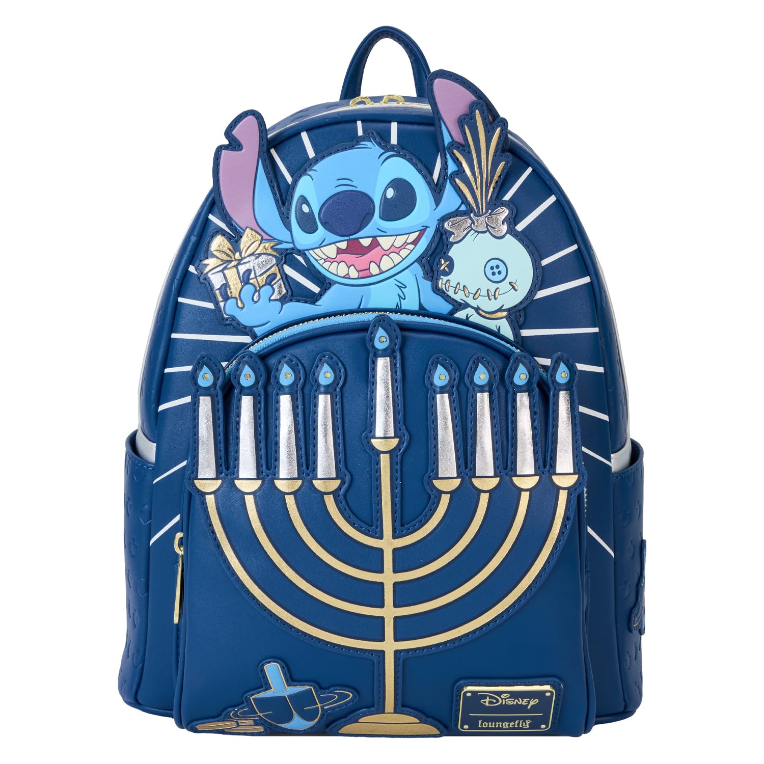 Loungefly Stitch Hanukkah Menorah Mini Backpack