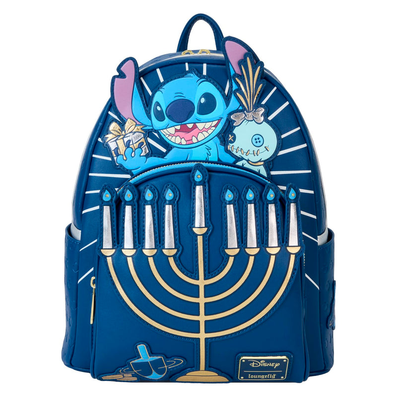 Loungefly Stitch Hanukkah Menorah Mini Backpack
