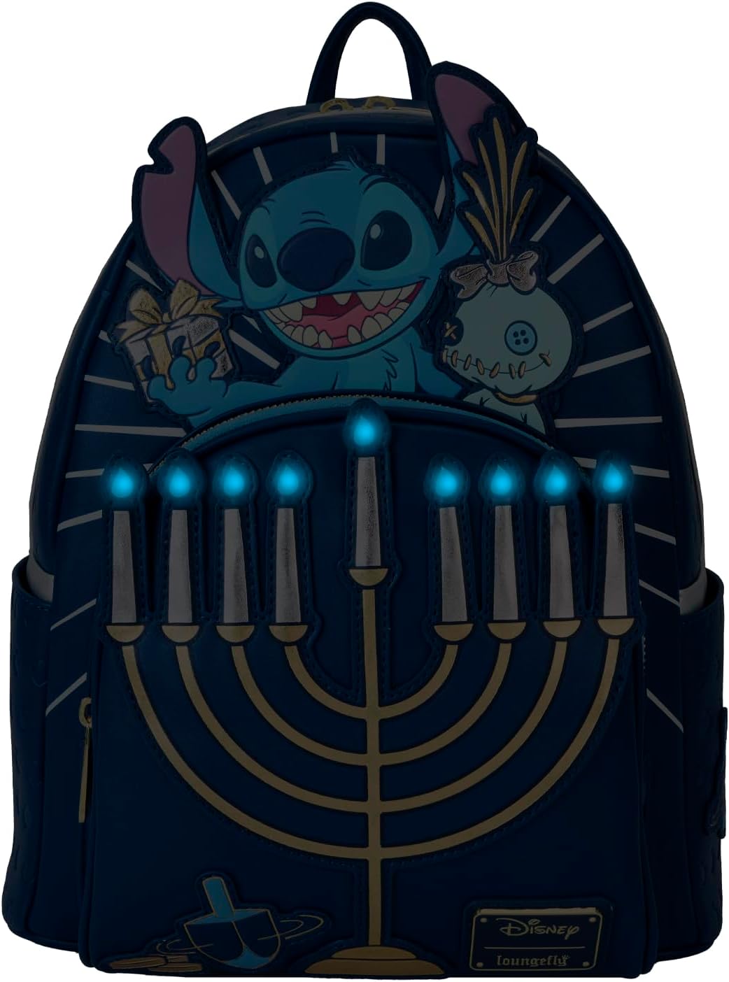 Loungefly Stitch Hanukkah Menorah Mini Backpack